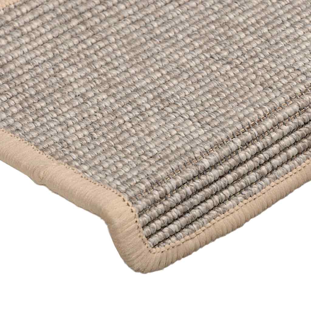 Stufenmatten 15 Stk. 65x21x4 cm Silber Rechteckiger Rand