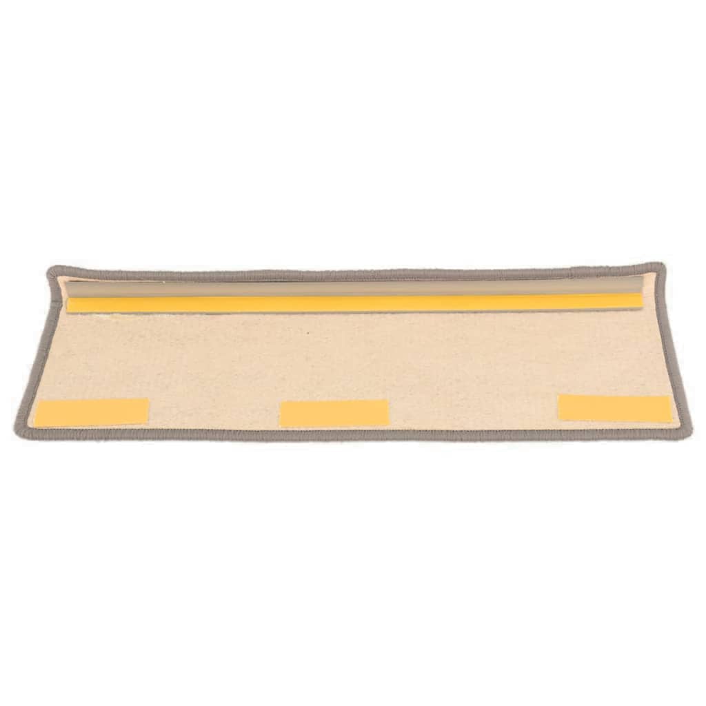 Stufenmatten 15 Stk. 65x21x4 cm Dunkelbeige Rechteckiger Rand