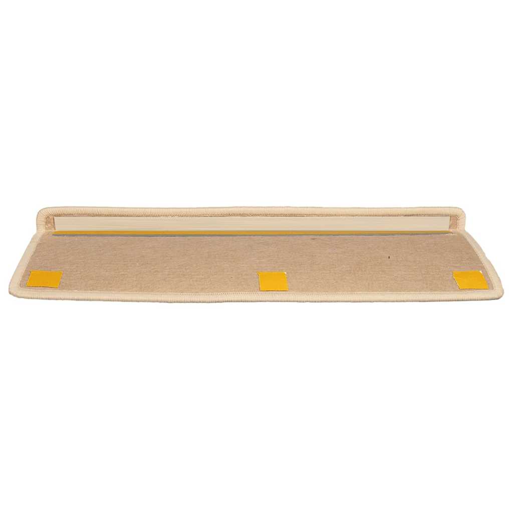 Stufenmatten 15 Stk. 65x21x4 cm Hellbeige Rechteckiger Rand