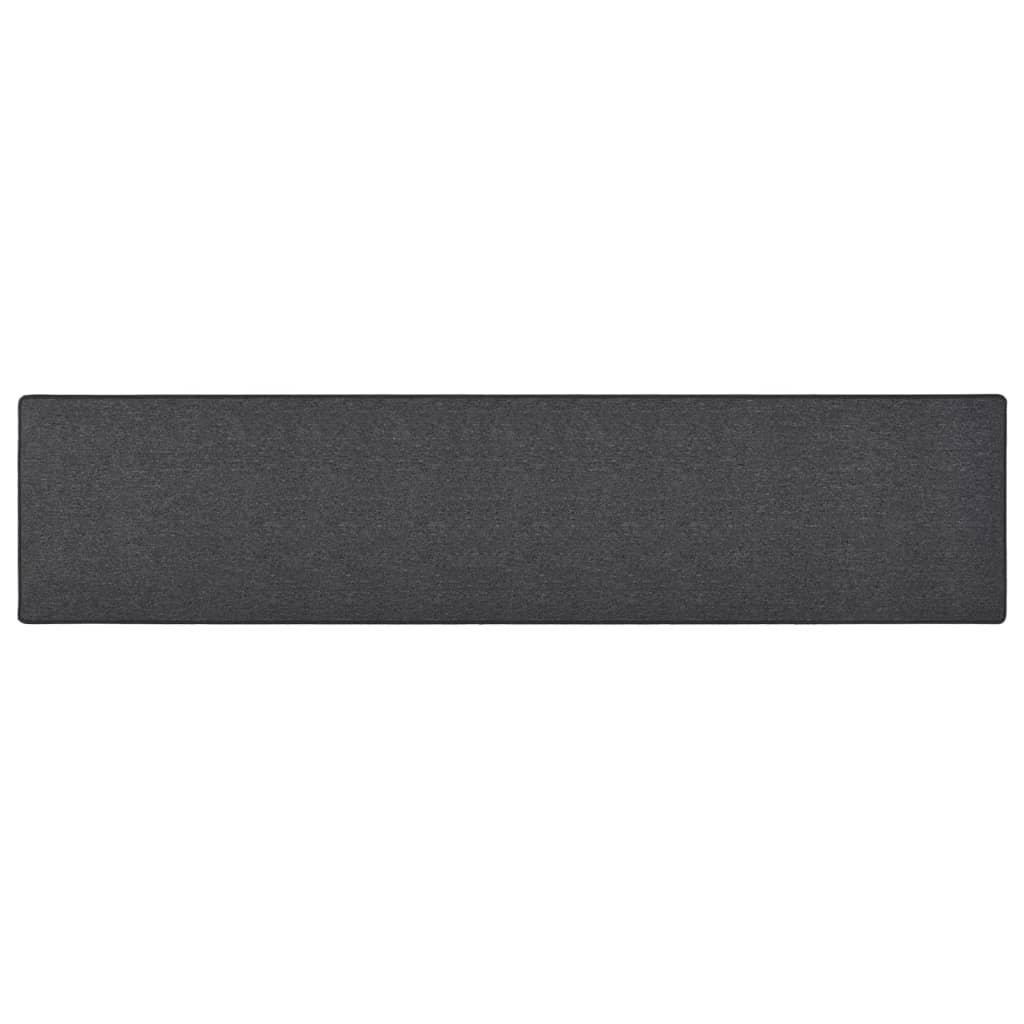 Teppichläufer Anthrazit 80x400 cm
