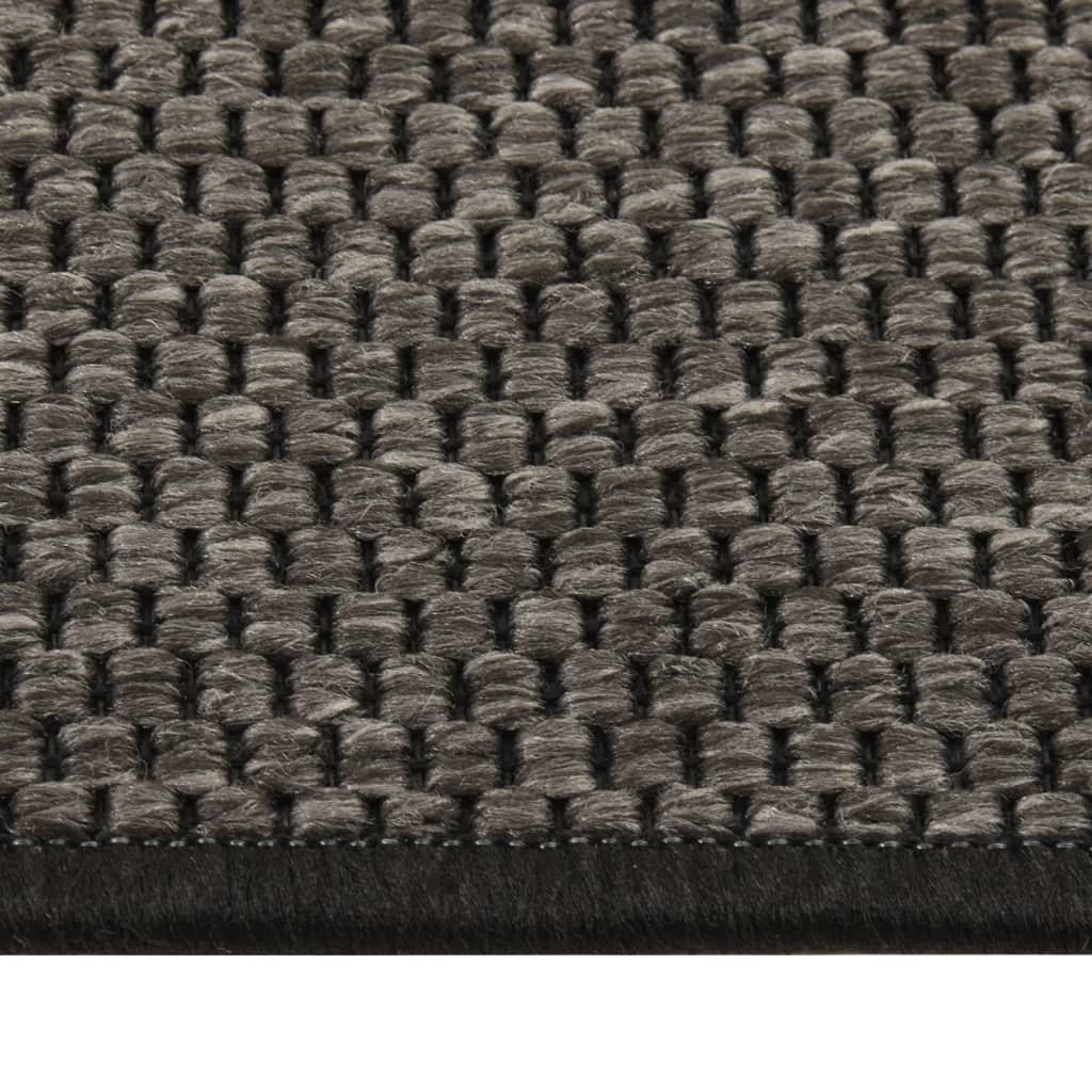 Teppichläufer Sisal-Optik Anthrazit 80x250 cm