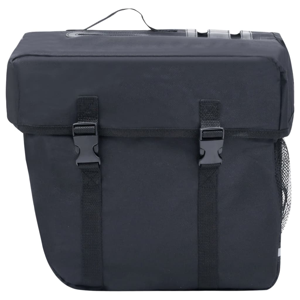 Sacoche de vélo double pour porte-bagages étanche 35 L noir