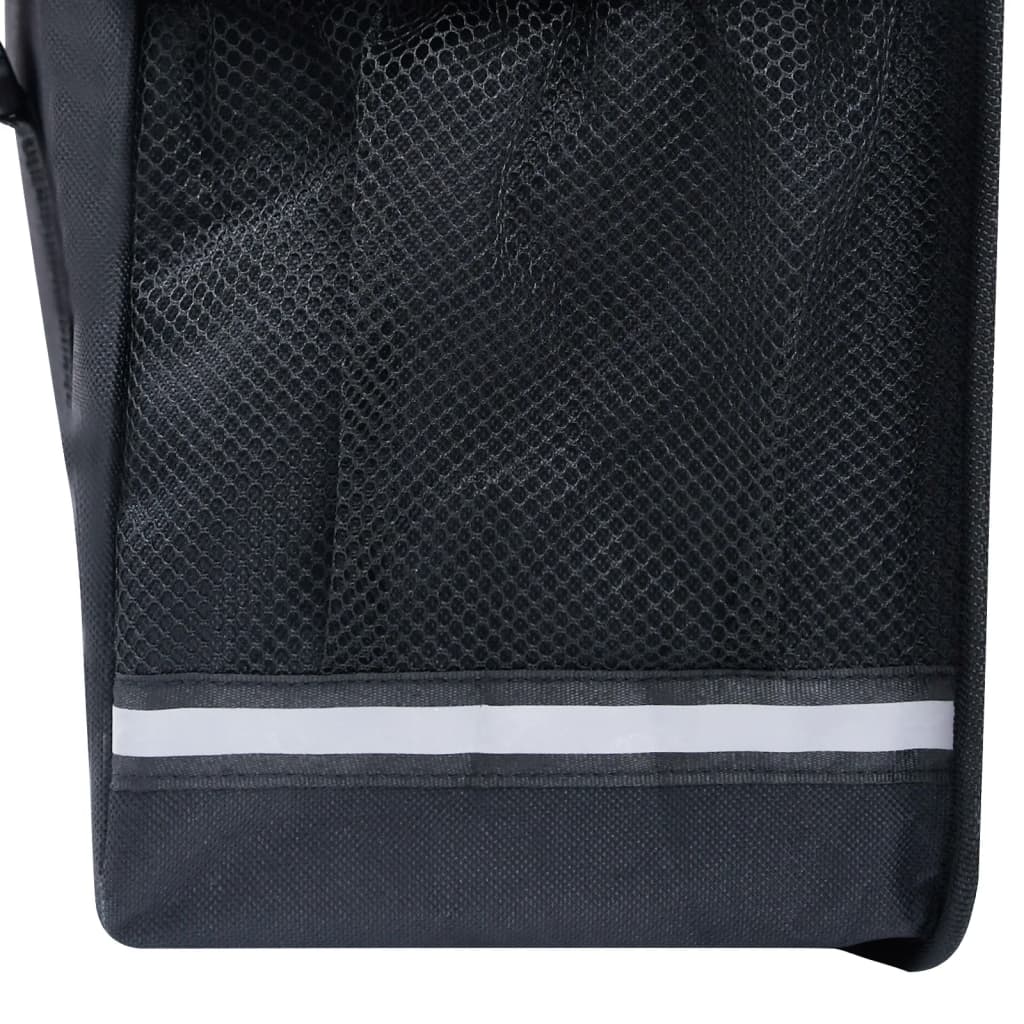 Sacoche de vélo double pour porte-bagages étanche 35 L noir