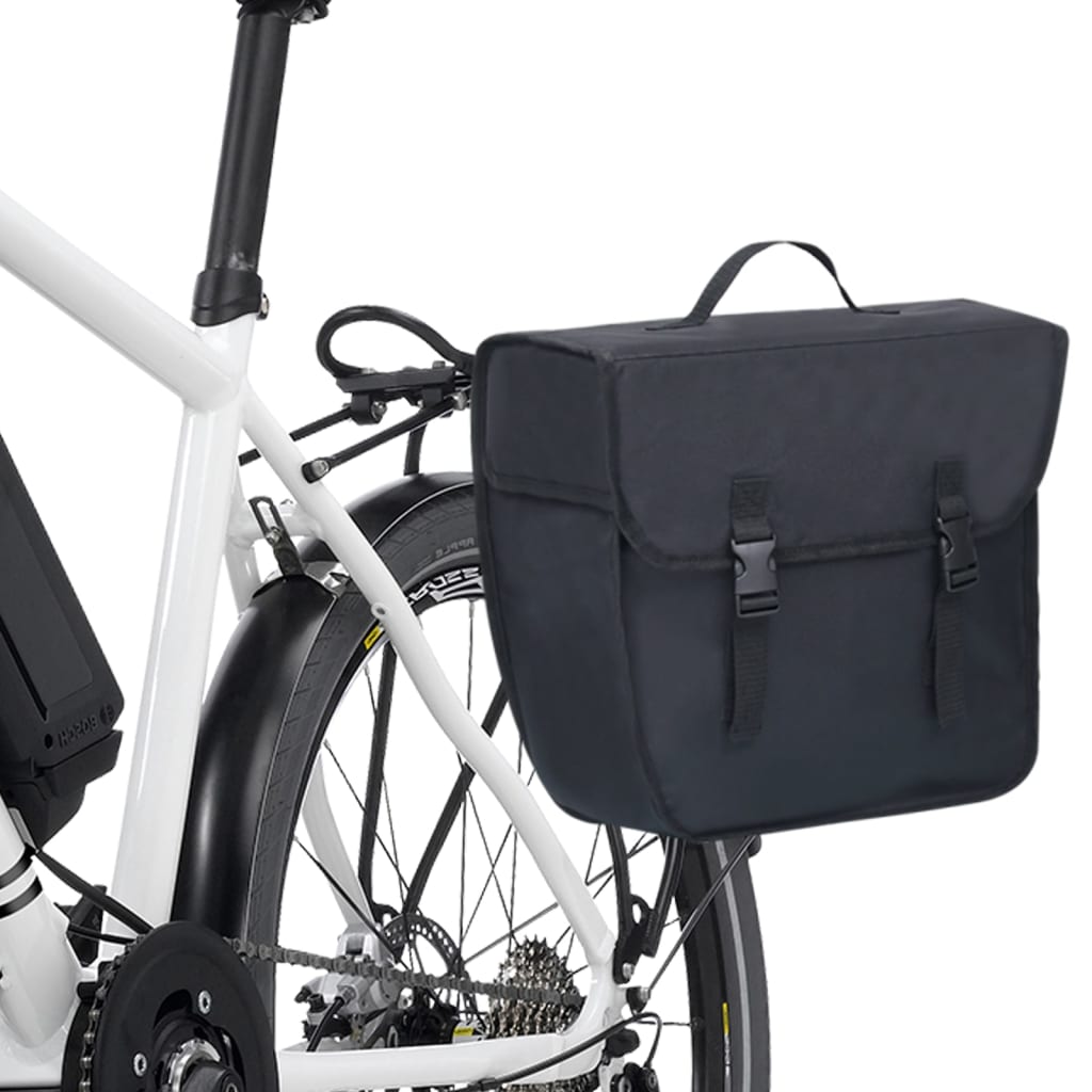 Sacoche de vélo pour porte-bagages étanche 21 L noir