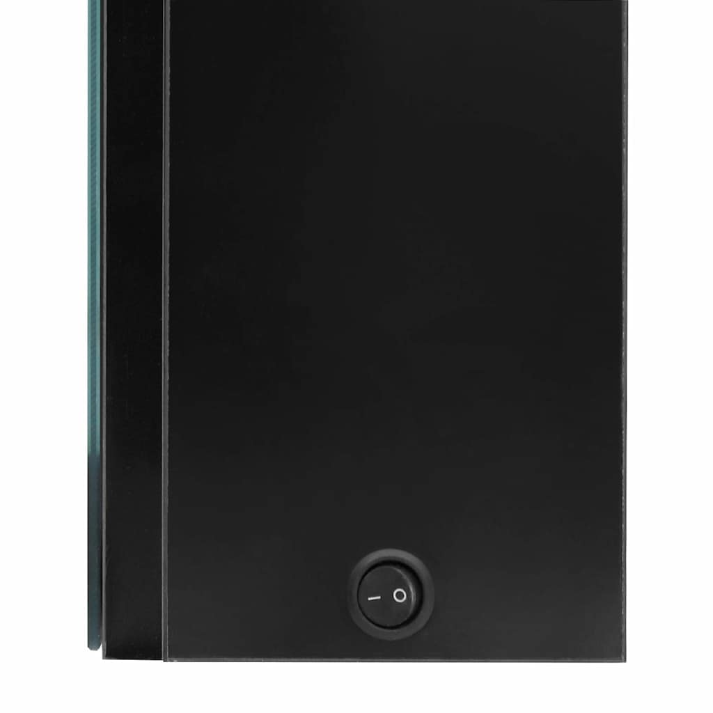 LED-Spiegelschrank fürs Bad Glänzend Schwarz 50x13x70 cm