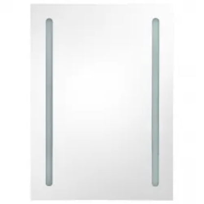 LED-Spiegelschrank fürs Bad Betongrau 50x13x70 cm