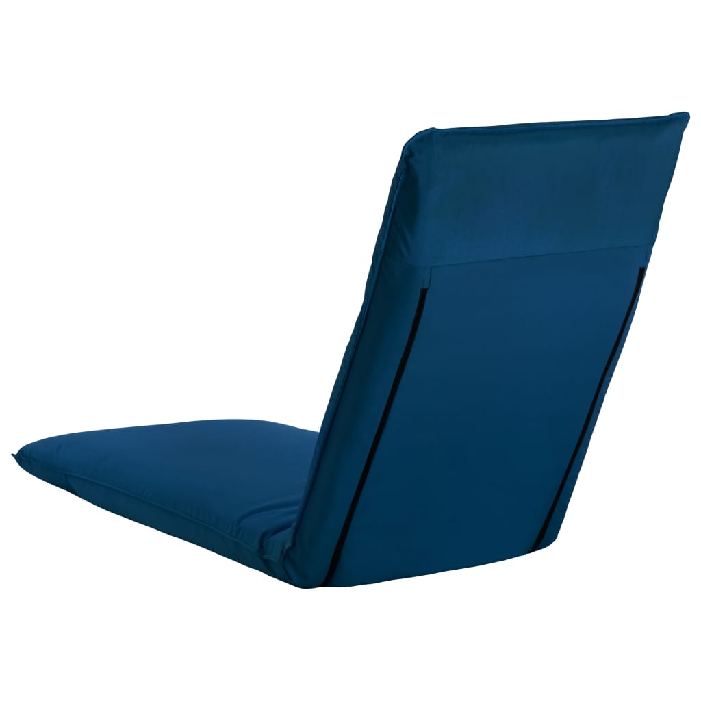 Chaise longue pliante en tissu Oxford, bleu marine