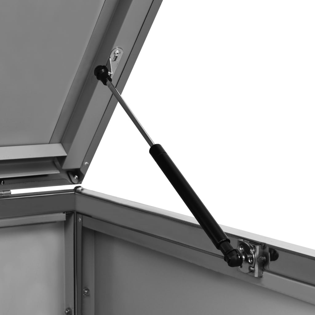 Mülltonnenbox für 4 Tonnen 276,5x77,5x115 cm Edelstahl