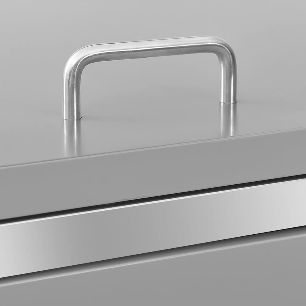 Mülltonnenbox für 1 Tonne 69x77,5x115 cm Edelstahl