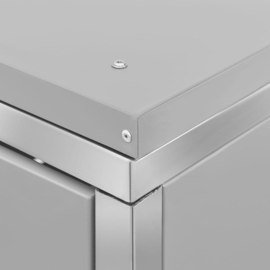 Mülltonnenbox für 1 Tonne 69x77,5x115 cm Edelstahl