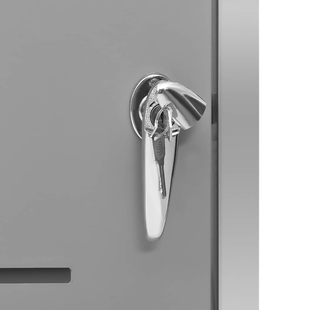 Mülltonnenbox für 1 Tonne 69x77,5x115 cm Edelstahl