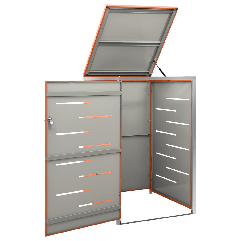 Mülltonnenbox für 1 Tonne 69x77,5x115 cm Edelstahl