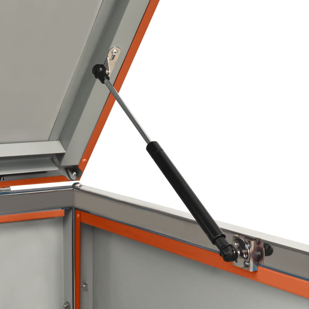 Mülltonnenbox für 2 Tonnen 138x77,5x115 cm Edelstahl