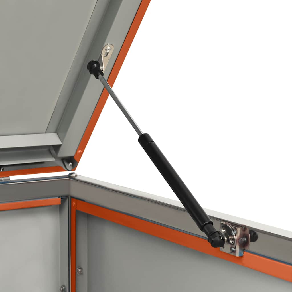 Mülltonnenbox für 2 Tonnen 138x77,5x115 cm Edelstahl