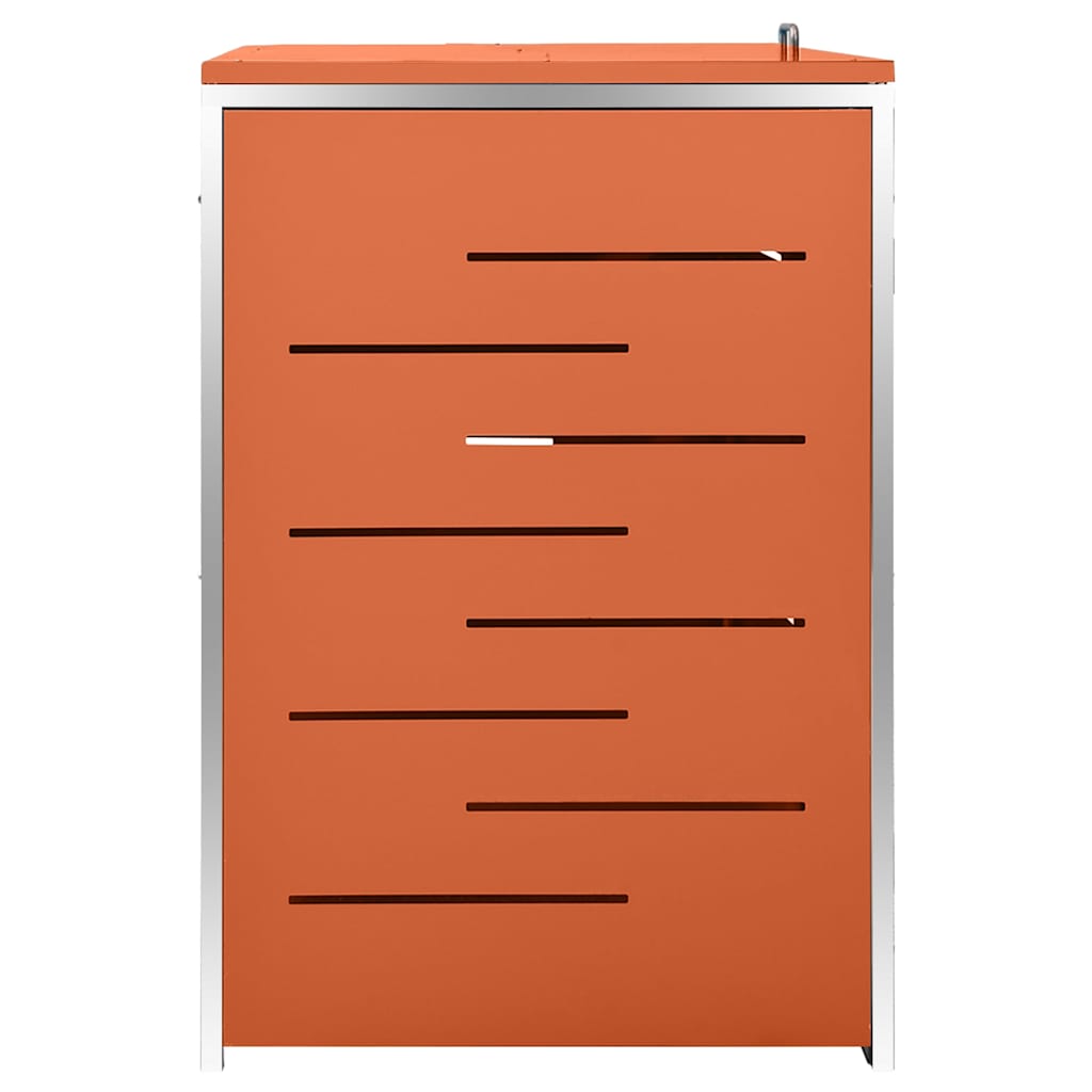 Mülltonnenbox für 4 Tonnen 276,5x77,5x115 cm Edelstahl