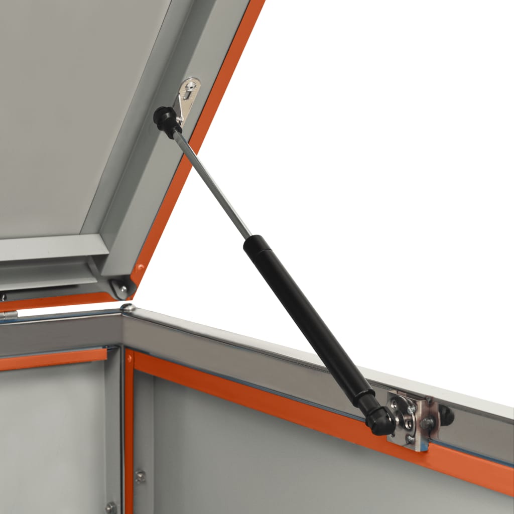 Mülltonnenbox für 4 Tonnen 276,5x77,5x115 cm Edelstahl