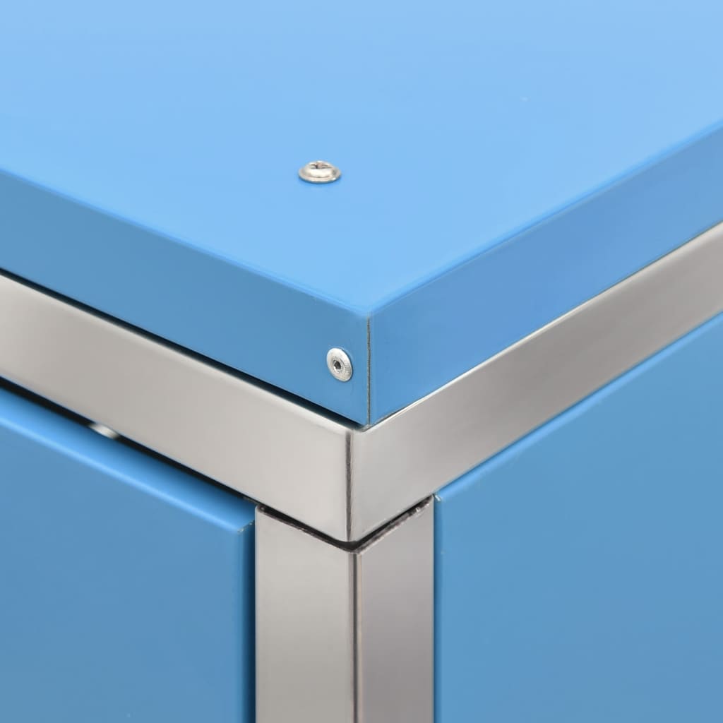 Mülltonnenbox für 1 Tonne 69x77,5x115 cm Edelstahl