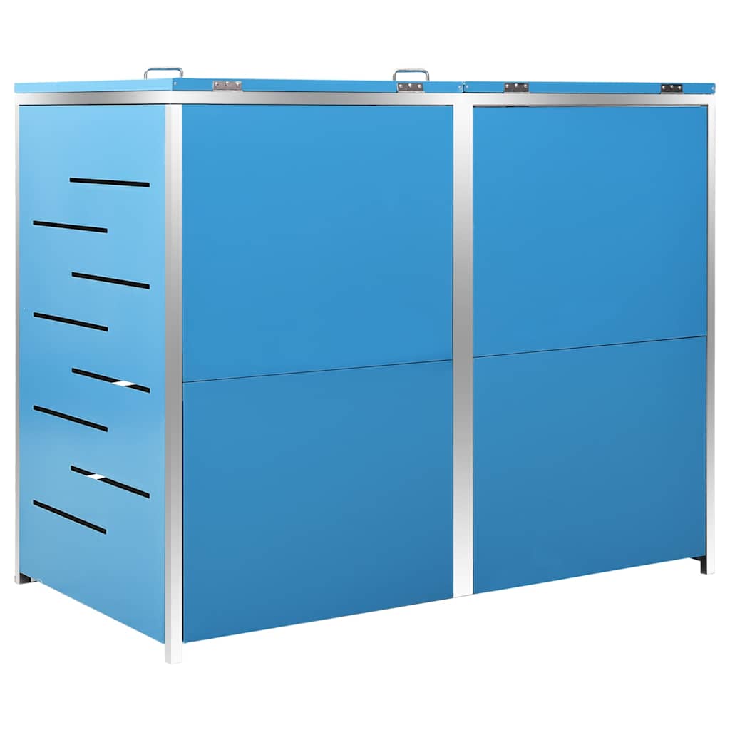 Mülltonnenbox für 2 Tonnen 138x77,5x115 cm Edelstahl