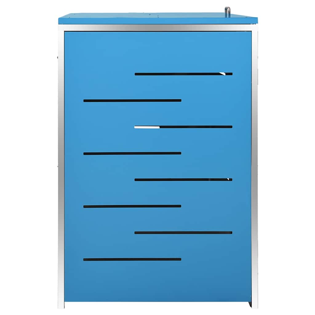 Mülltonnenbox für 3 Tonnen 207x77,5x115 cm Edelstahl
