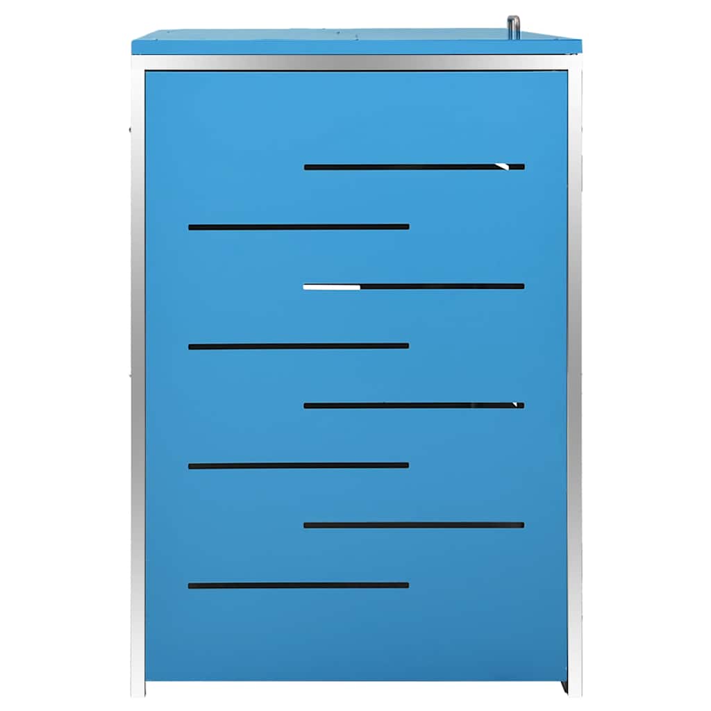 Mülltonnenbox für 4 Tonnen 276,5x77,5x115 cm Edelstahl