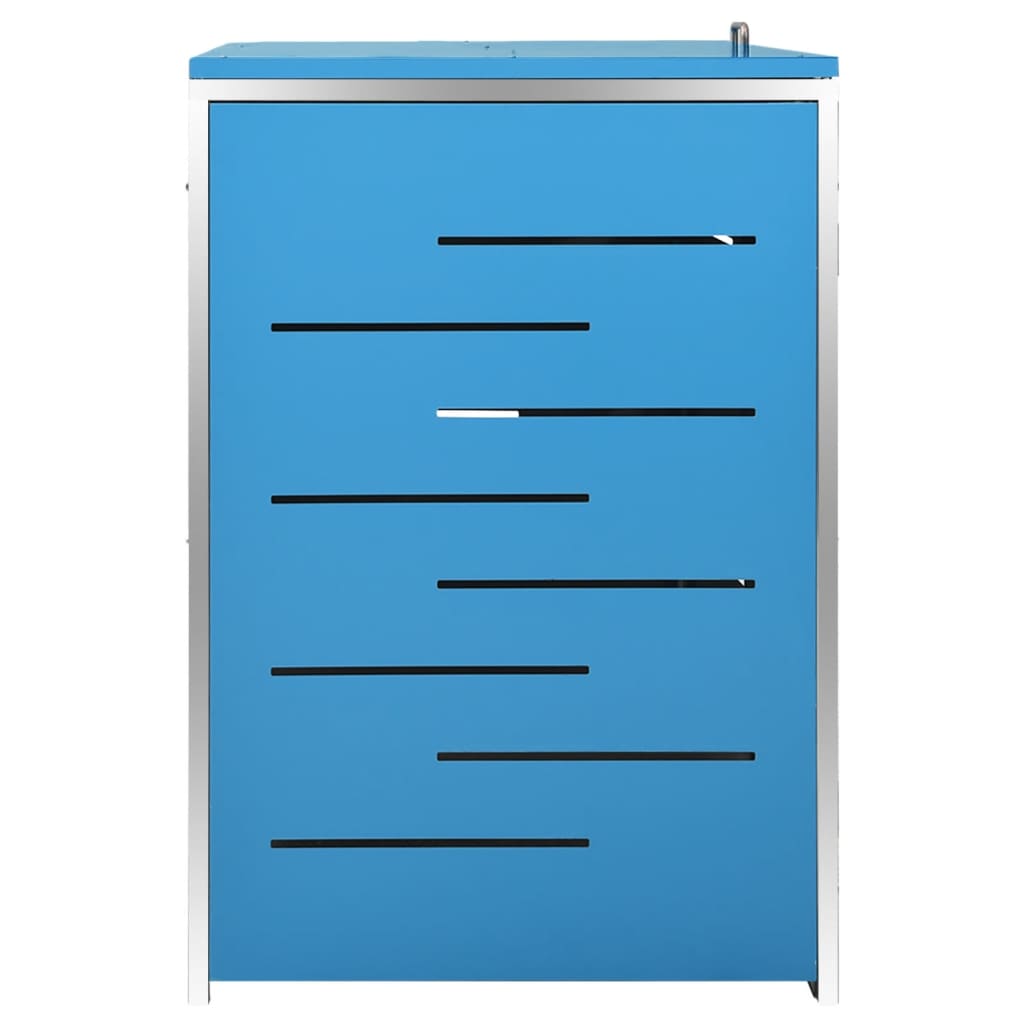 Mülltonnenbox für 4 Tonnen 276,5x77,5x115 cm Edelstahl