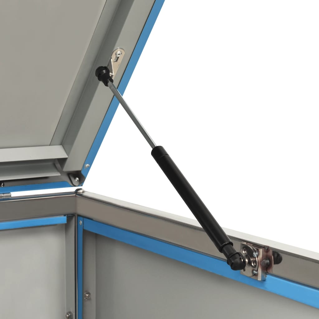 Mülltonnenbox für 4 Tonnen 276,5x77,5x115 cm Edelstahl