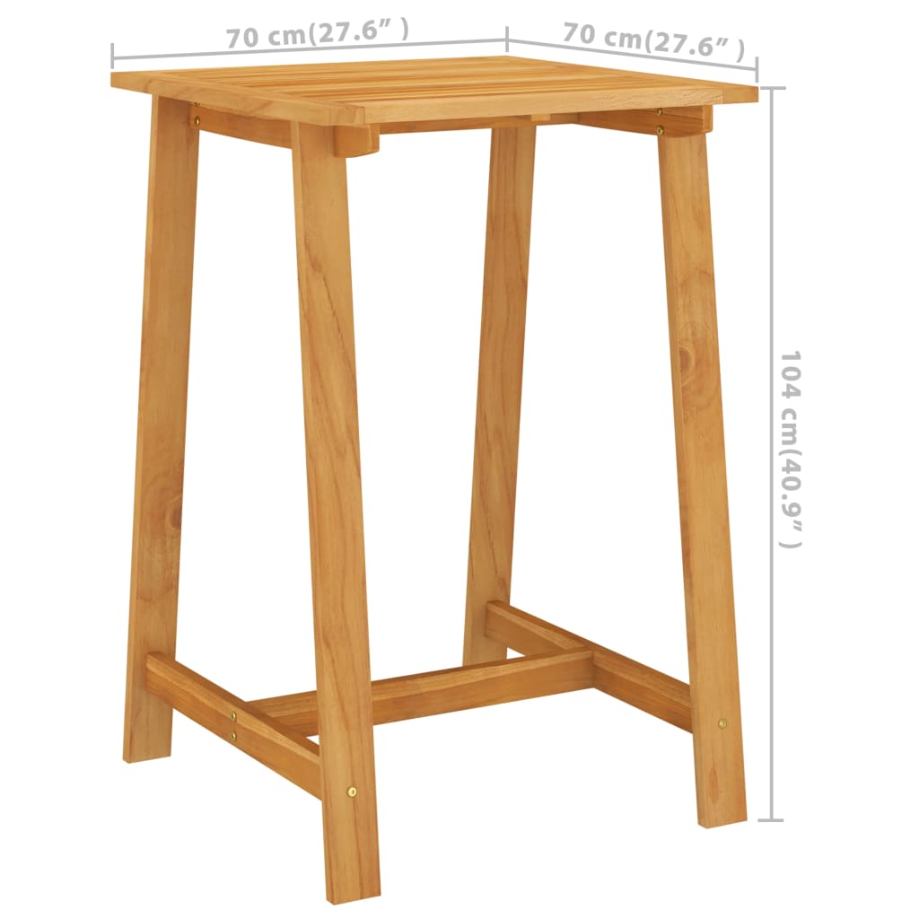 5-piece garden bar set brown
