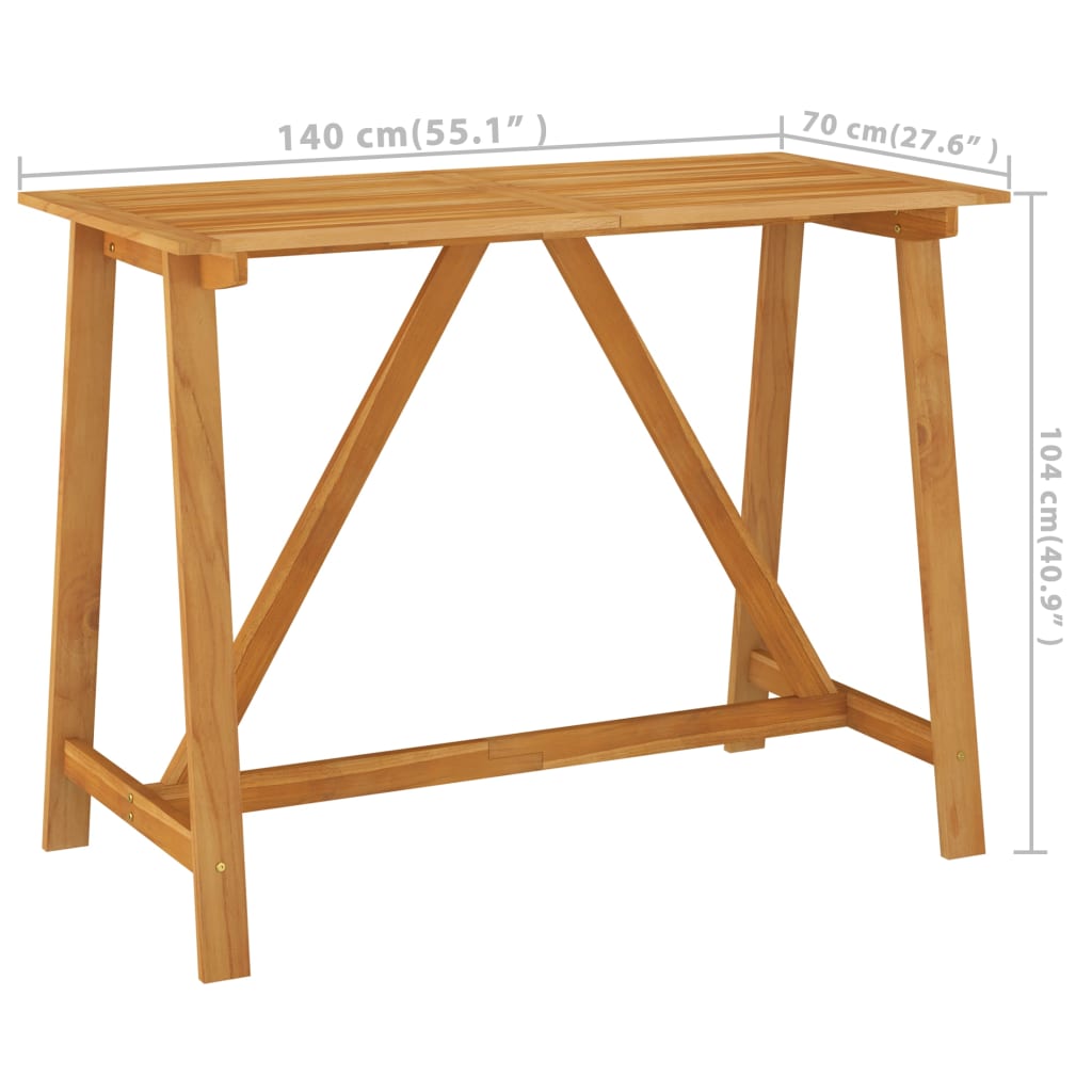 5-piece garden bar set with cushions, brown
