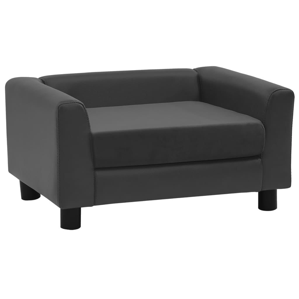 Hundesofa Schaumstoffkissen 60x43x30 cm Plüsch & Kunstleder