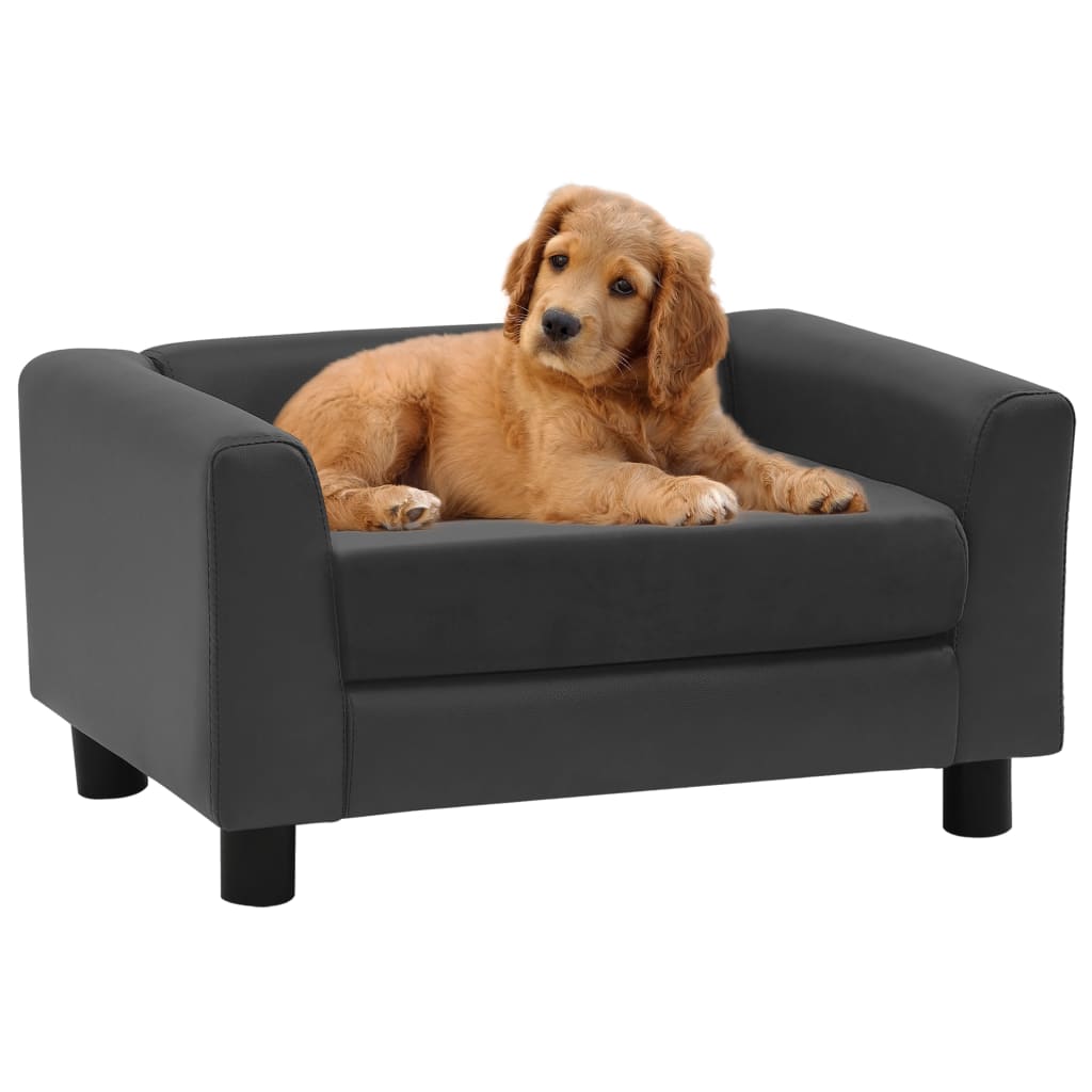 Hundesofa Schaumstoffkissen 60x43x30 cm Plüsch & Kunstleder