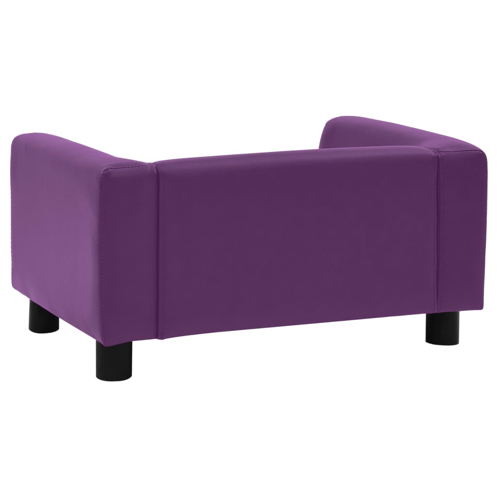 Hundesofa Schaumstoffkissen 60x43x30cm Plüsch Kunstleder