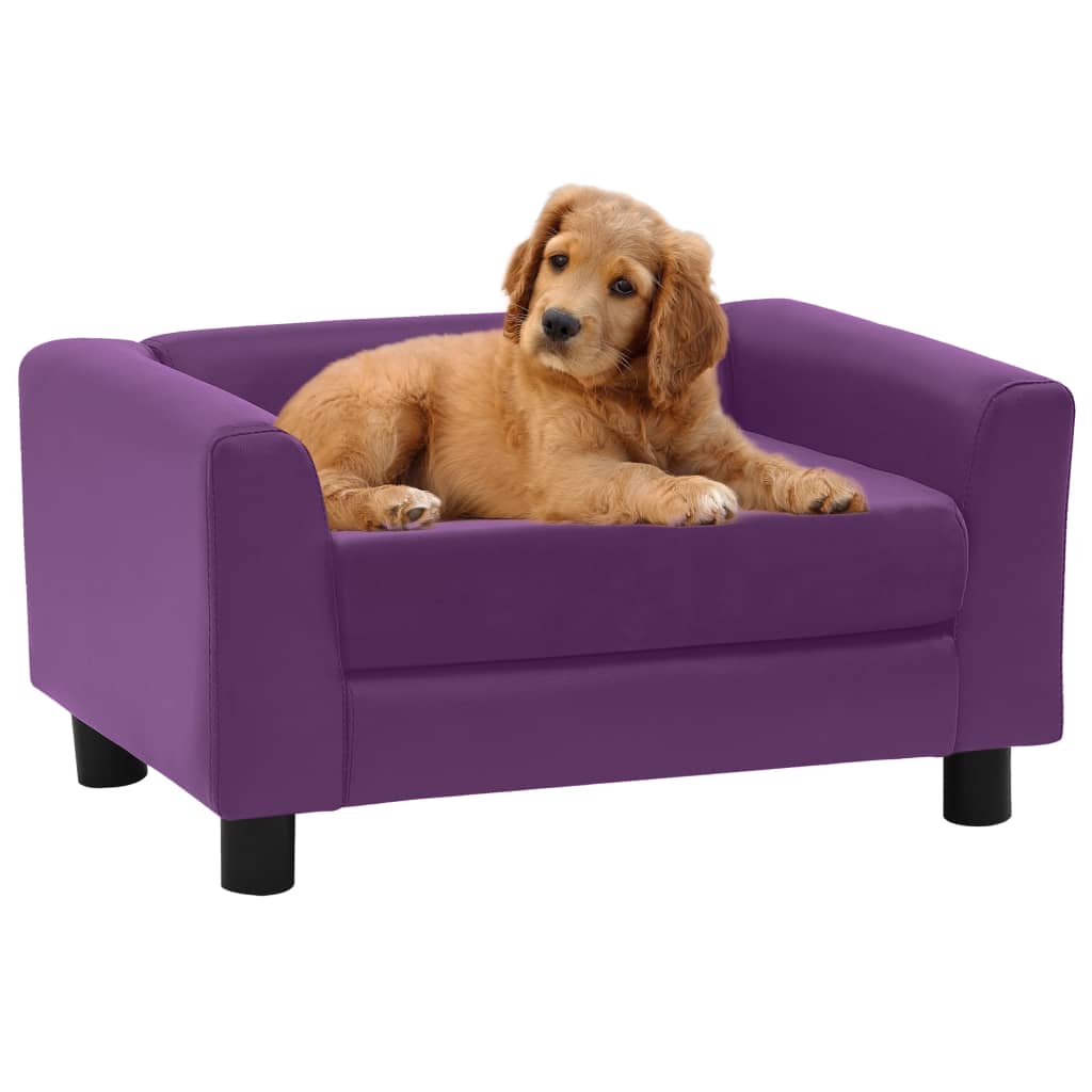 Hundesofa Schaumstoffkissen 60x43x30cm Plüsch Kunstleder