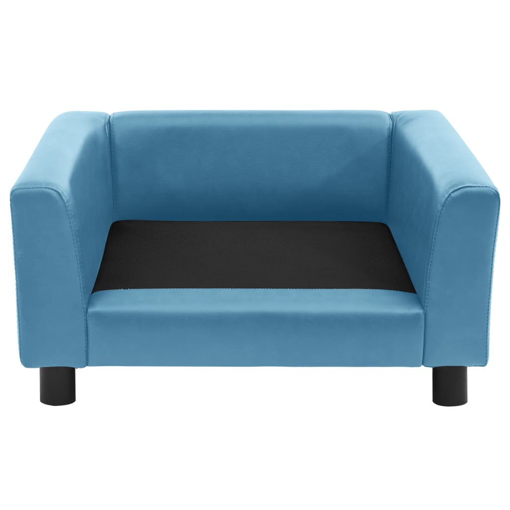 Hundesofa Schaumstoffkissen Türkis 60x43x30cm Plüsch Kunstleder
