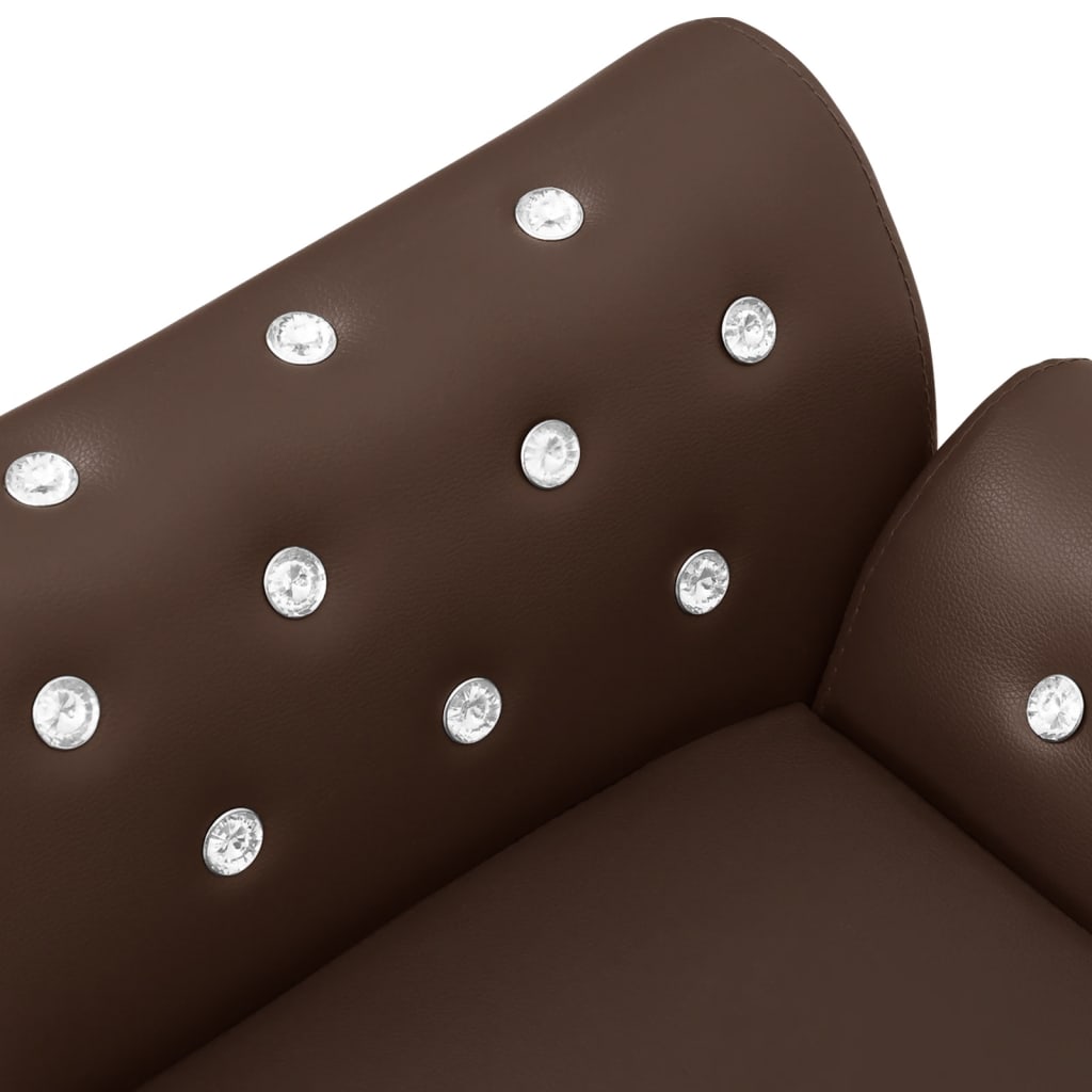 Hundesofa Braun 83x45x42 cm Kunstleder