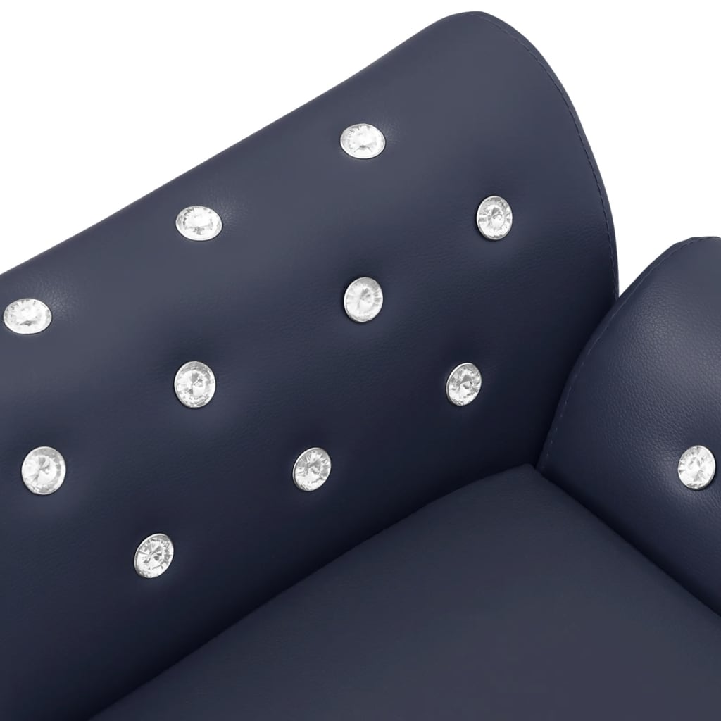 Hundesofa Blau 83x45x42 cm Kunstleder