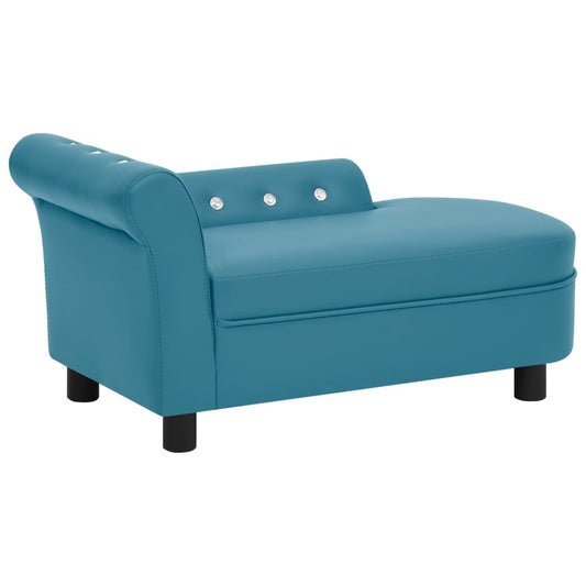 Hundesofa Türkis 83x45x42 cm Kunstleder