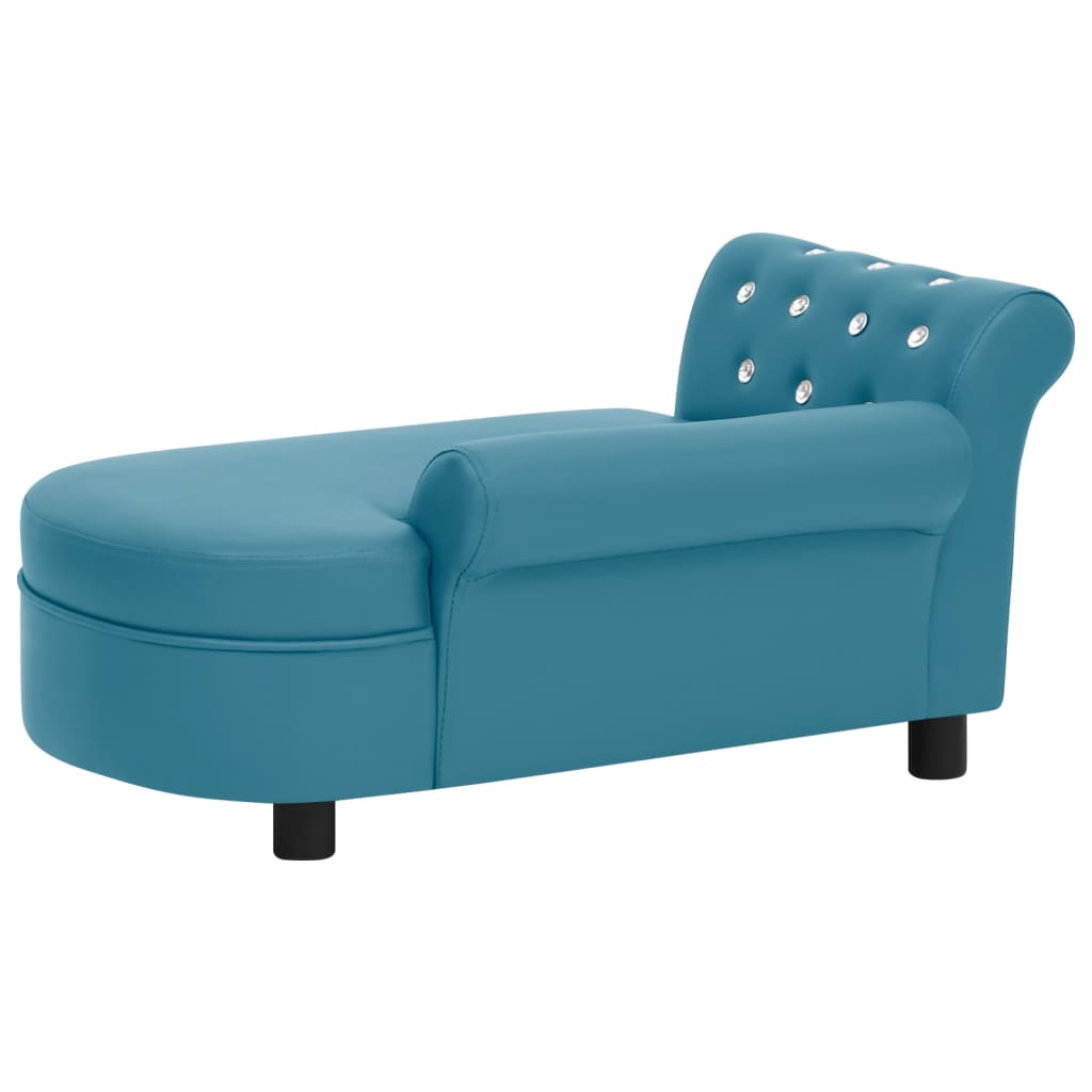 Hundesofa Türkis 83x45x42 cm Kunstleder
