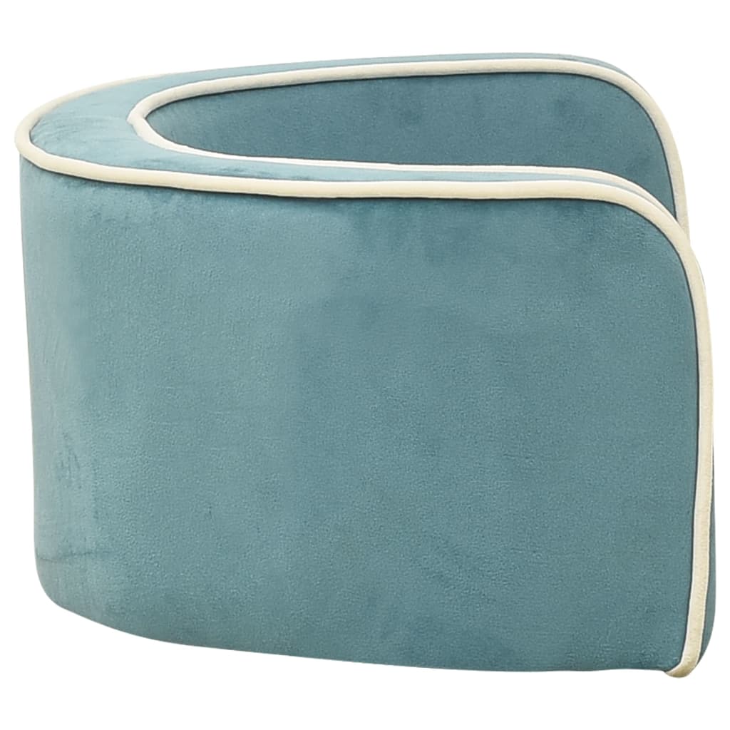 Hundesofa Klappbar Türkis 73x67x26 cm Plüsch Waschbares Kissen