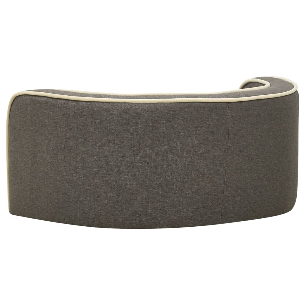 Klappbares Hundesofa 76x71x30 cm Waschbare Kissen Leinen Grau