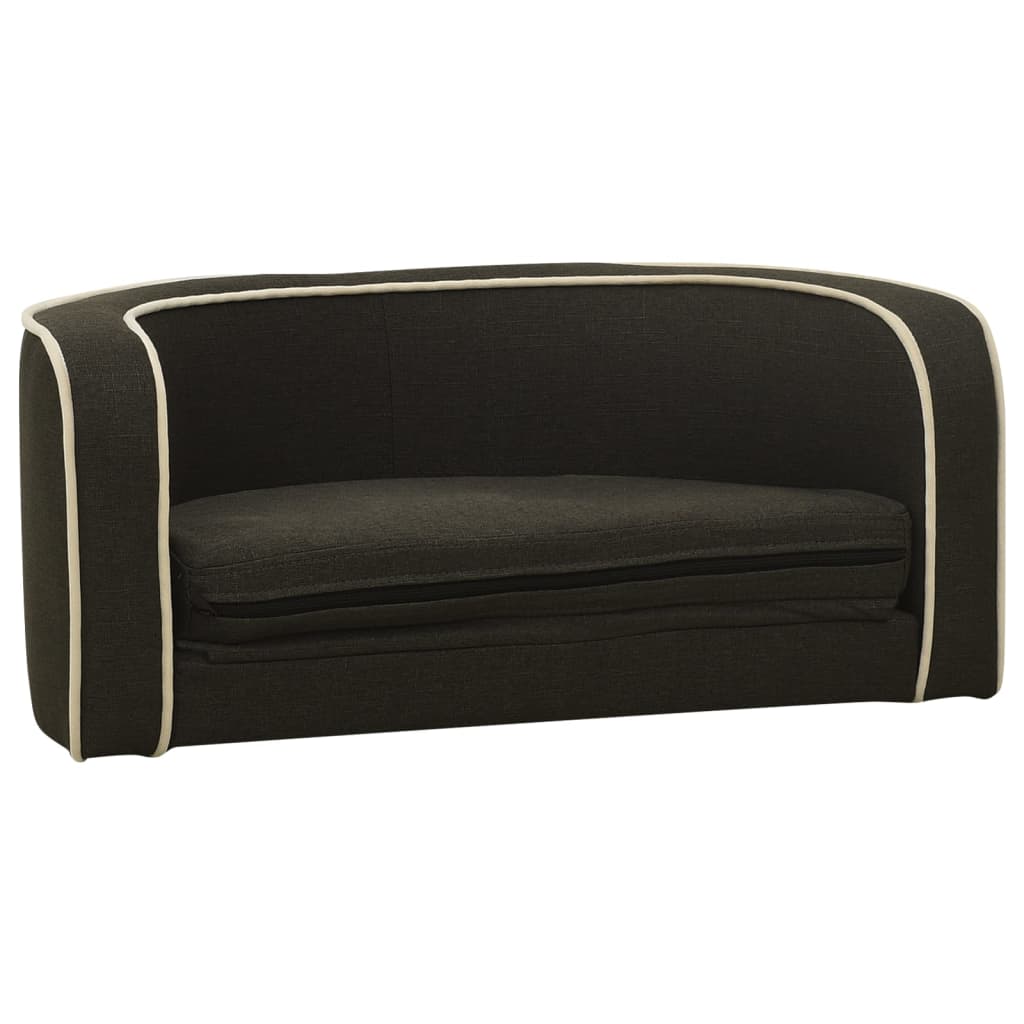 Klappbares Hundesofa 76x71x30 cm Waschbares Leinen Dunkelgrau