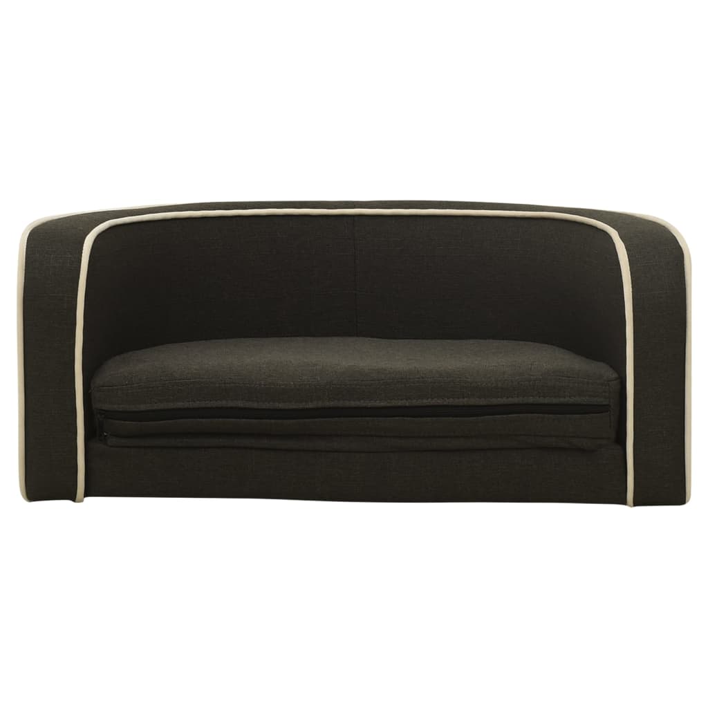 Klappbares Hundesofa 76x71x30 cm Waschbares Leinen Dunkelgrau