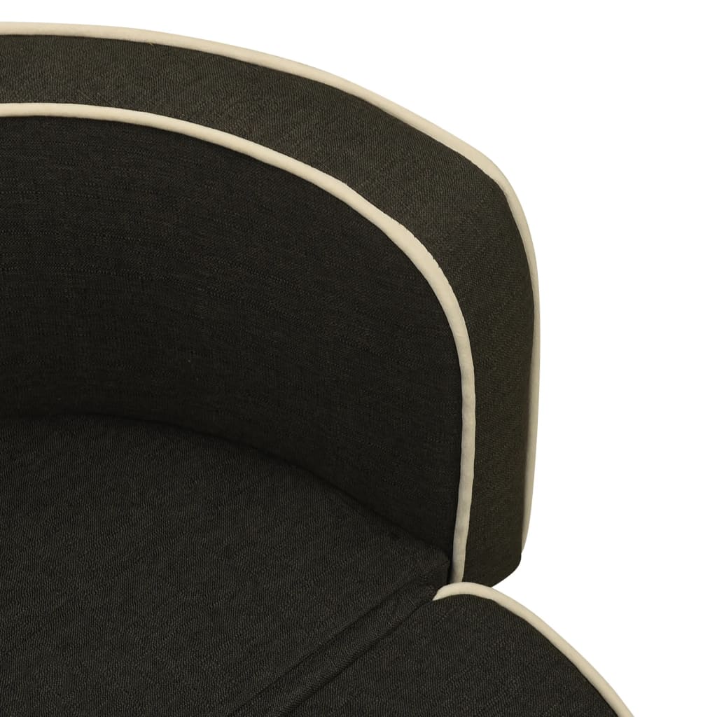 Klappbares Hundesofa 76x71x30 cm Waschbares Leinen Dunkelgrau