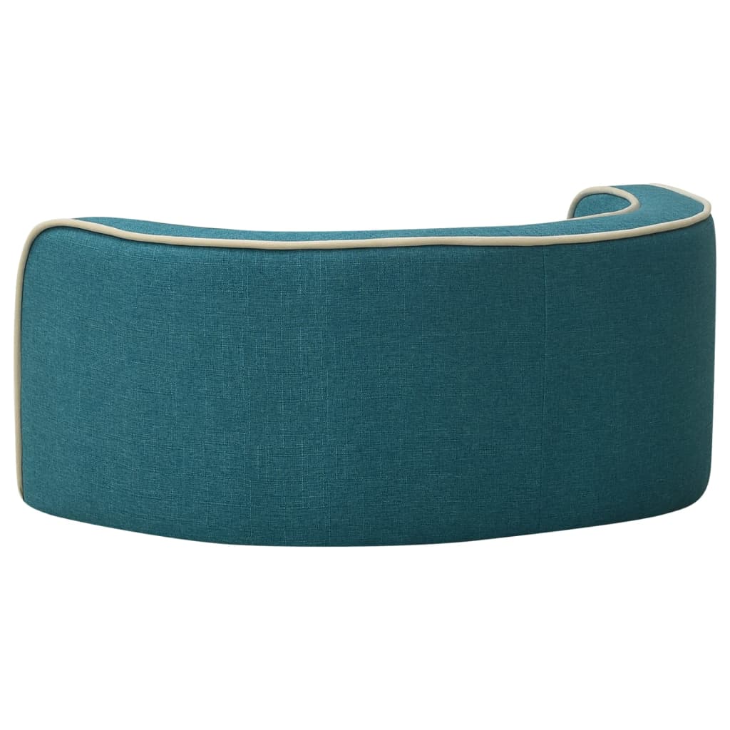 Hundesofa Klappbar Türkis 76x71x30 cm Leinen Waschbares Kissen