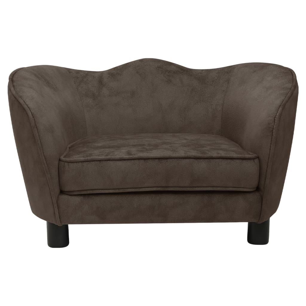 Hundesofa Braun 66x43x40 cm Plüsch