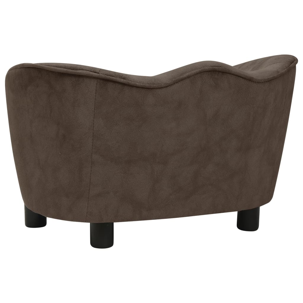 Hundesofa Braun 66x43x40 cm Plüsch