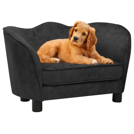 Hundesofa Schwarz 66x43x40 cm Plüsch