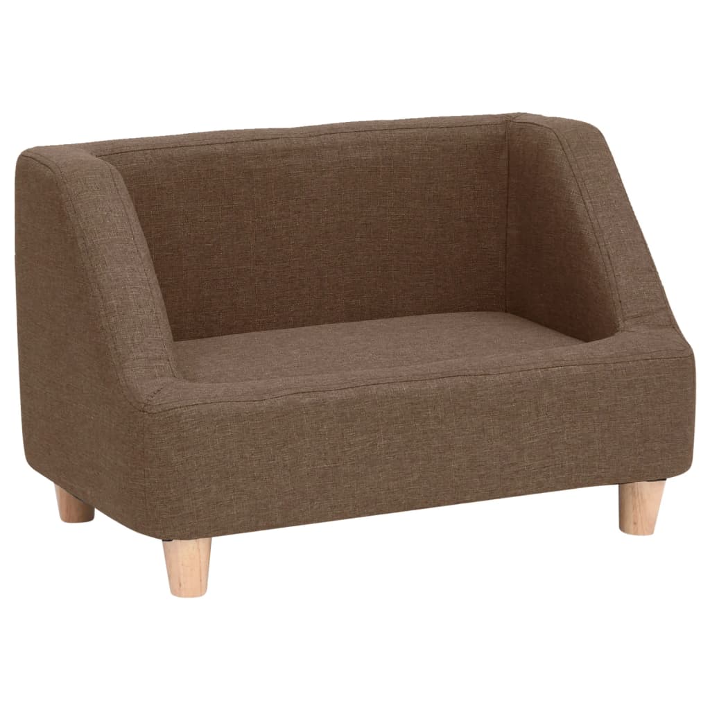 Hundesofa Braun 60x37x39 cm Leinen