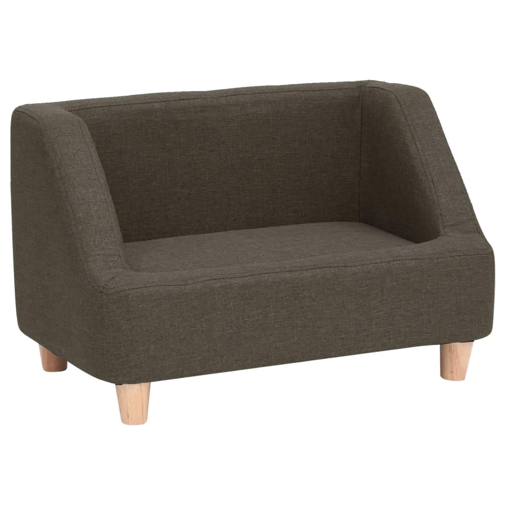 Hundesofa Dunkelgrau 60x37x39 cm Leinen