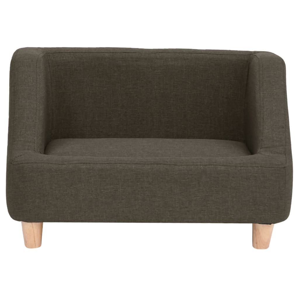 Hundesofa Dunkelgrau 60x37x39 cm Leinen