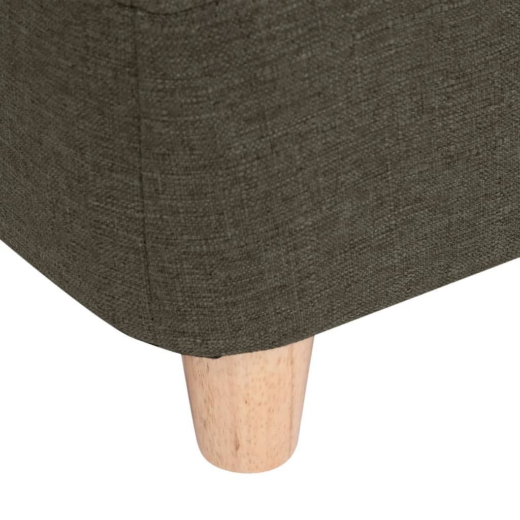 Hundesofa Dunkelgrau 60x37x39 cm Leinen